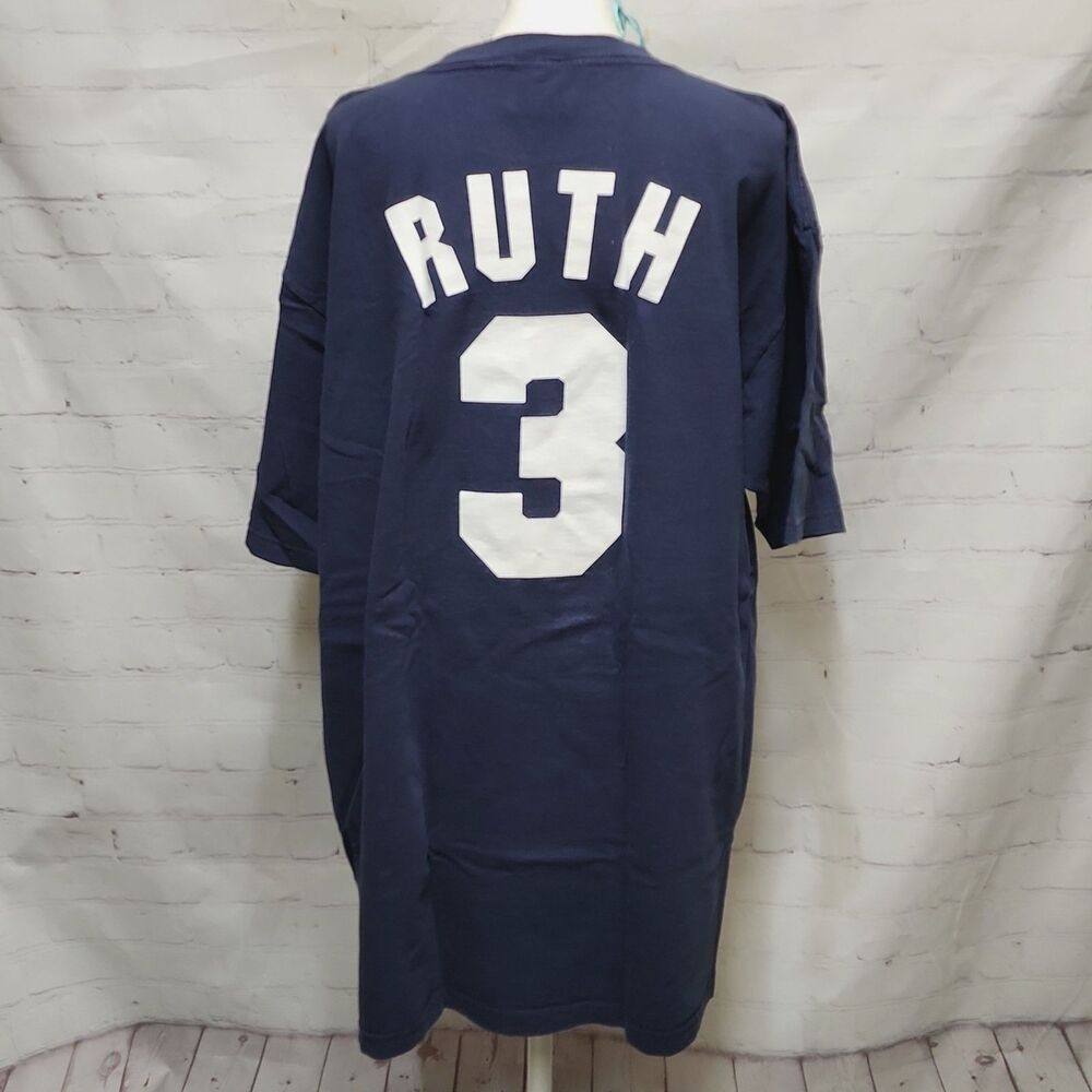 NY Yankees #3 Ruth Cooperstown Collection Majestic t-shirt XL